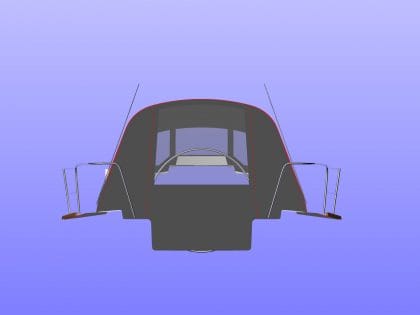 Jeanneau Sun Odyssey 319 Cockpit Enclosure to fit Tecsew Sprayhood "WITH ZIPPED REMOVABLE SIDES"