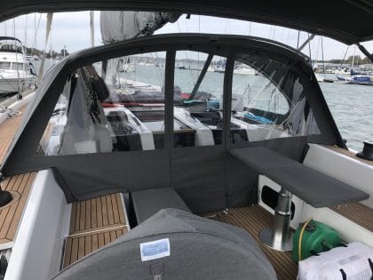 Hanse 575 Sprayhood Backdrop