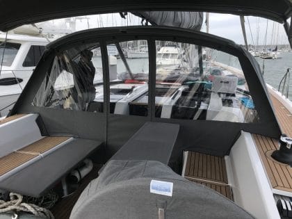Hanse 575 Sprayhood Backdrop