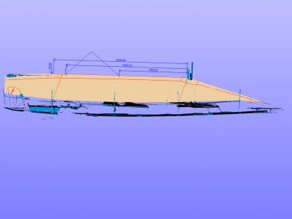 Side profile dimensioned