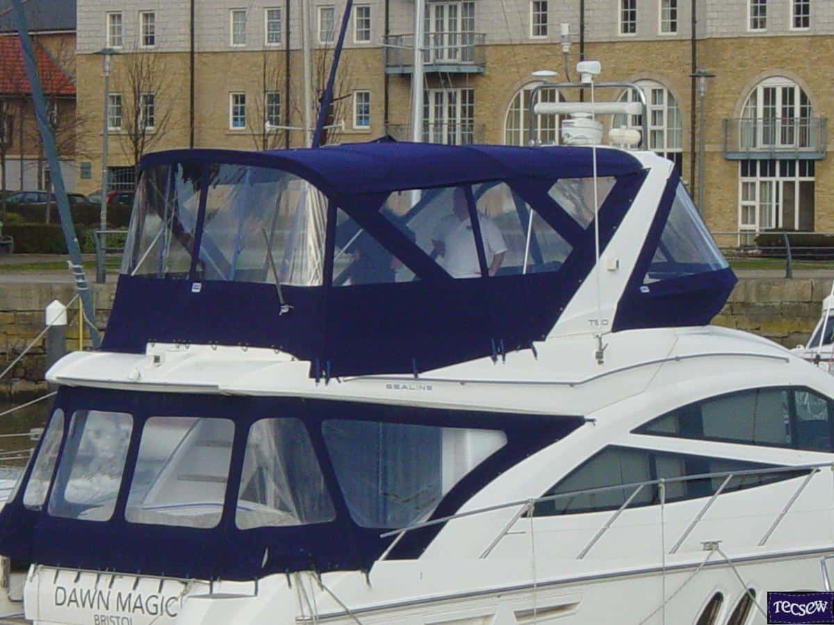 Bimini Conversion - Flybridge Enclosure - Bimini Enclosure - Motorboat