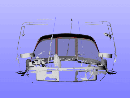 Bavaria 44 Sprayhood shown with optional Window Blind fitted