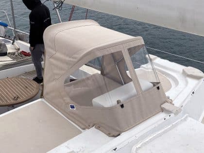 Ocean Leopard Hatch Hood with Back Infill, Hatch Cover and Stowage Valise