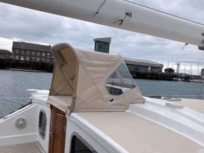 Ocean Leopard Hatch Hood with Back Infill, Hatch Cover and Stowage Valise