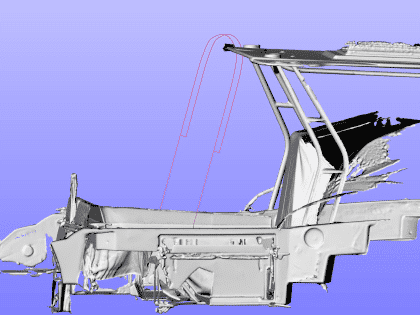 Cap Camarat 9.0 WA Bimini, SEXY FISH Frame fold position