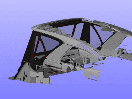 Sealine S330 Cockpit Canopy and Windscreen Side Infill Panels