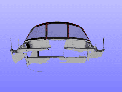 Hanse 460 2 Bar Sprayhood
