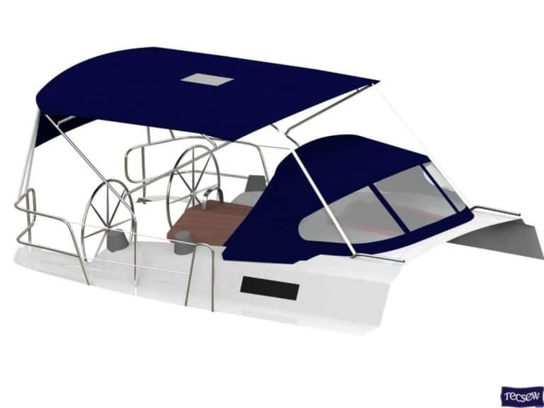 Sprayhood and Bimini designed with 3D CAD