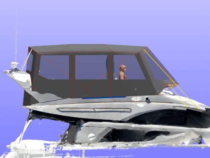 Flybridge Bimini Enclosure/Conversion – Fairline Phantom 43